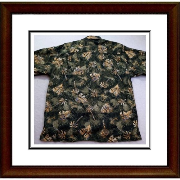 WEEKENDER Traveler Men's Medium Short Sleeve Button Up Hawaiian Shirt - Picture 2 of 6